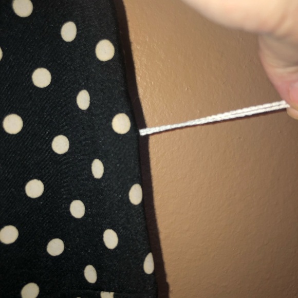 Beautiful, strapless polka dot dress w/satin stripe & visible netting @ bottom - Picture 5 of 5